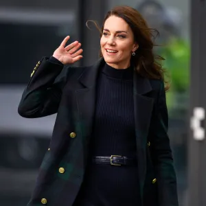 Kate Middleton in Plaid Coats