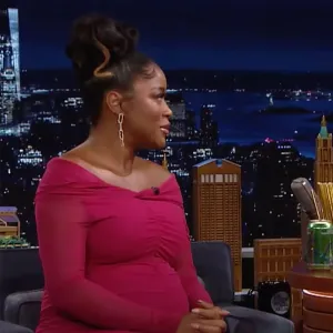 Keke Palmer’s Baby Bump Album Ahead of 1st Child’s Arrival With Boyfriend Darius Jackson: Pregnancy Pics pink dress