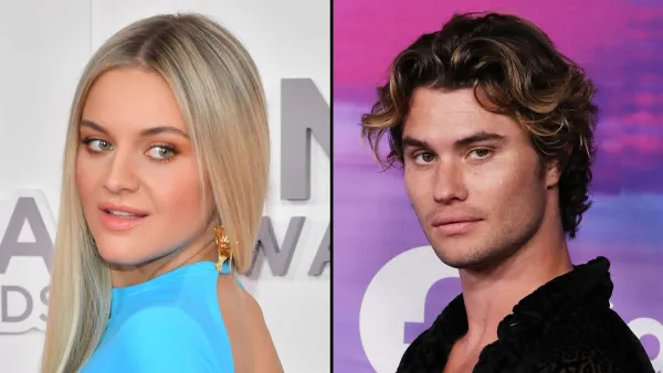 Kelsea Ballerini and Chase Stokes Spotted Holding Hands in Nashville Amid Dating Speculation blue dress