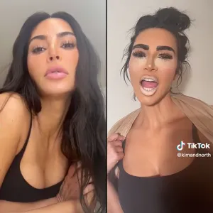 Kim Kardashian Gives Herself a ‘British Chav’ Makeover tiktok