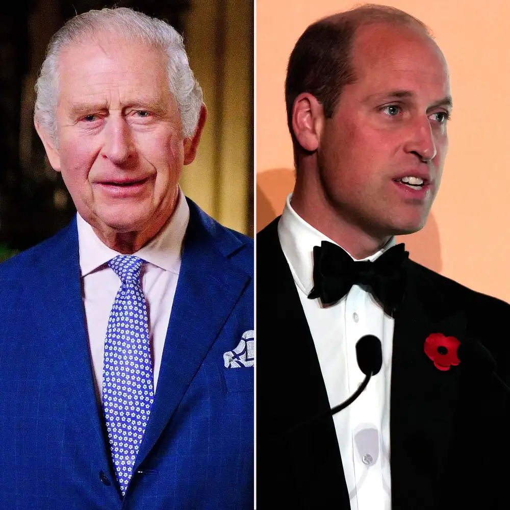 King Charles III and Prince William Are &lsquo;In Constant Talks&rsquo; With Royal Family About How to Handle Prince Harry&rsquo;s Memoir blue suit