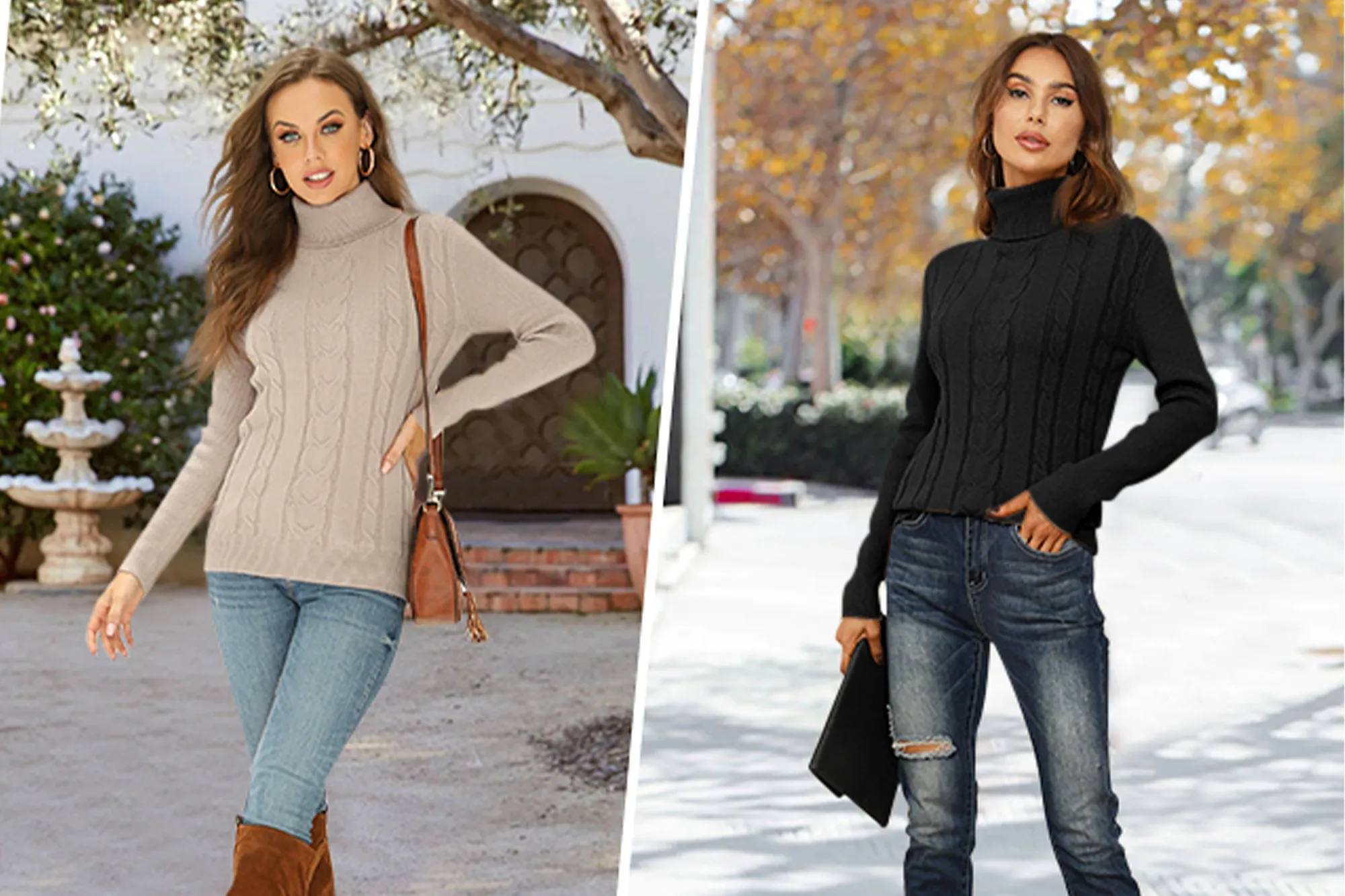 Langwyqu-Women's-Cable-Knit-Turtleneck-Sweater