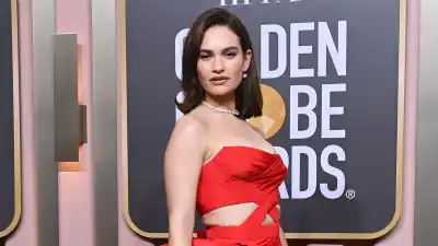Lily James Golden Globes 2023