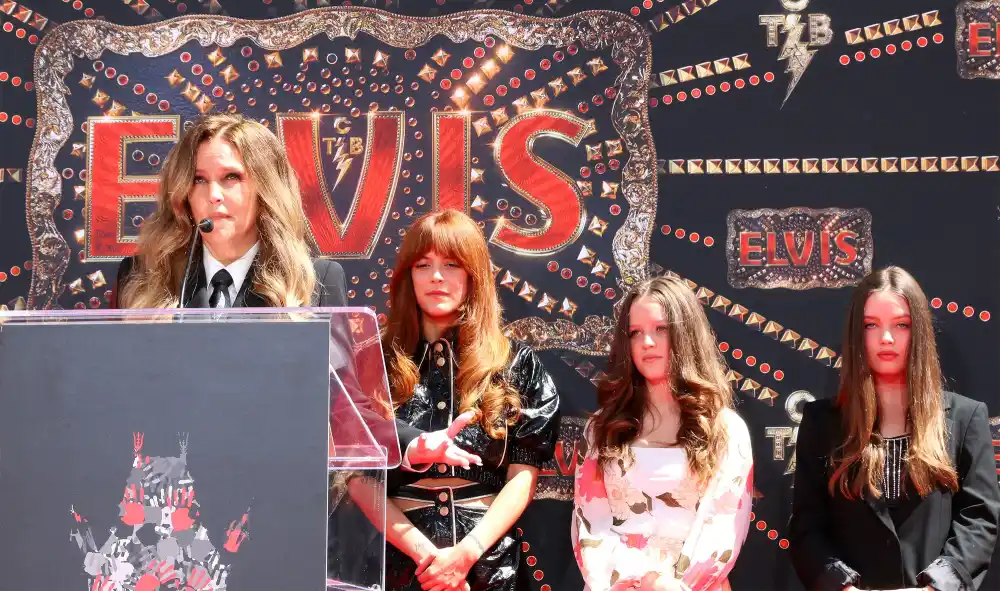 Lisa Marie Presley&rsquo;s 3 Daughters Will Inherit Great-Grandfather Elvis Presley&rsquo;s Graceland Estate Following Her Death - shutterstock_editorial_12994947ae Elvis Family Handprint Ceremony, Los Angeles, California, United States - 21 Jun 2022