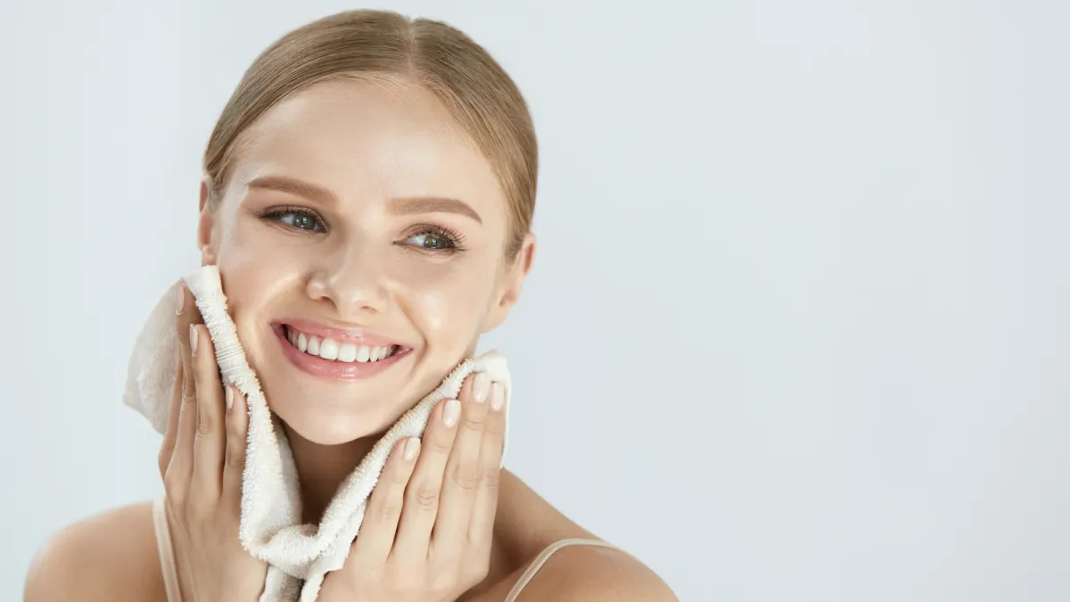 Makeup-Towel-Washing-Face-Stock-Photo