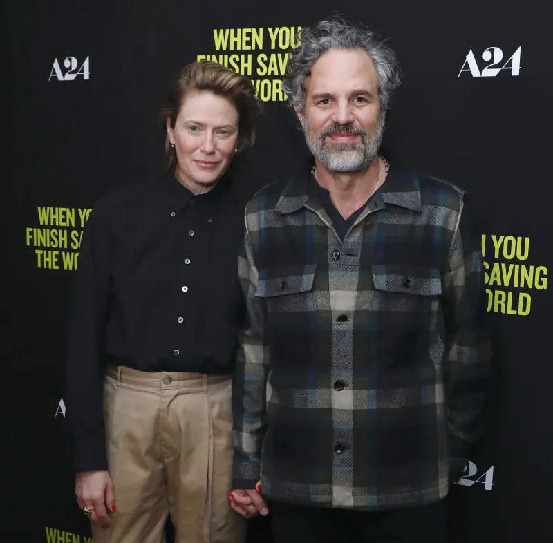 Mark Ruffalo and Wife Sunrise Coigney’s Relationship Timeline plaid shirt