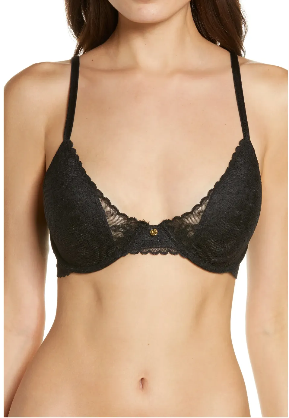 Natori Cherry Blossom Lace Underwire Push-Up Bra