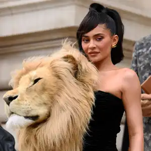 Every Jaw-Dropping Look Kylie Jenner Has Worn Since Welcoming Baby Number 2 lion shoulder