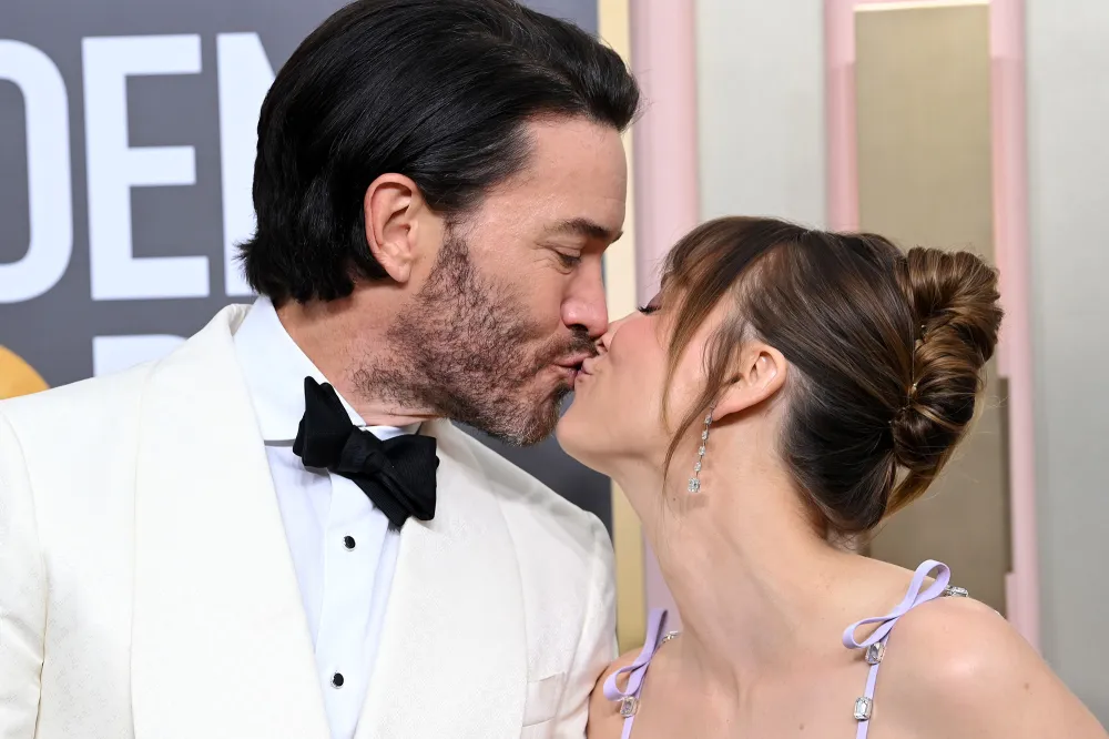 Pregnant Kaley Cuoco and Tom Pelphrey's Pals Think They'll Be Engaged Soon- They're 'Soulmates' - 023 80th Annual Golden Globe Awards, Arrivals, Beverly Hilton, Los Angeles, USA - 10 Jan 2023