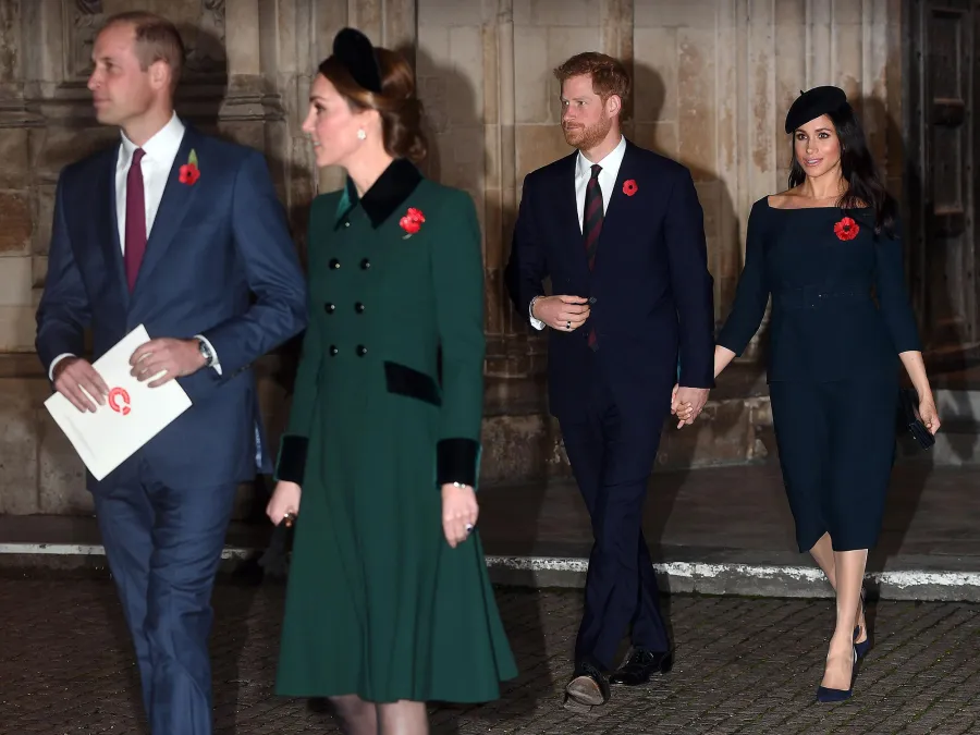 Prince Harry Reveals How Meghan Markle Met the Royal Family: Queen Elizabeth II, Prince William and More red flower pins