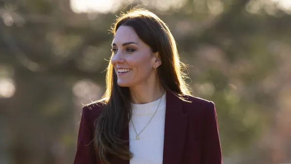 Princess Kate Describes Her Tricks to 'Squeeze In' Exercise While Raising 3 Kids: 'Whenever I Can' maroon suit