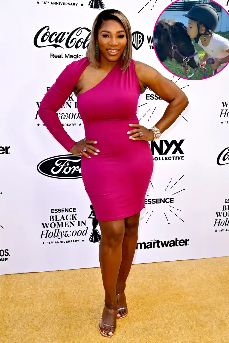 Promo Serena Williams Daughter Olympia Adorably Smooch Pony