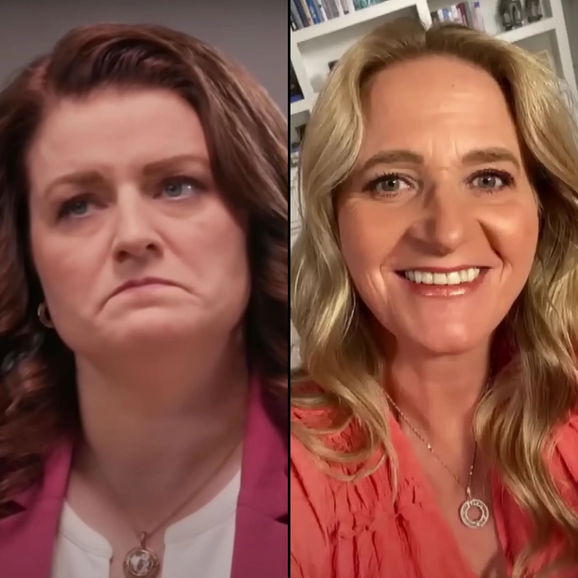 'Sister Wives' Star Robyn Brown Sends Christine Brown's Daughter Mykelti Baby Gifts Amid Family Rift peach colored shirt