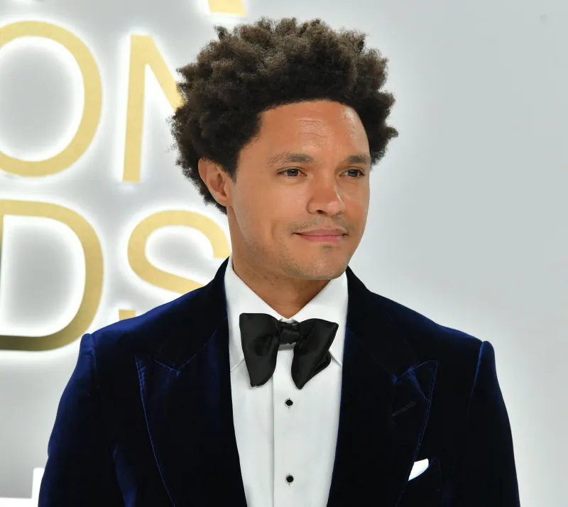 The Best Jokes From Trevor Noah's Grammys 2023 Monologue bow tie