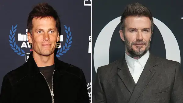 Tom Brady and David Beckham Go on a 'Daddy/Daughter' Date With Their Respective Daughters Vivian, 9, and Harper, 11: Photo black jacket