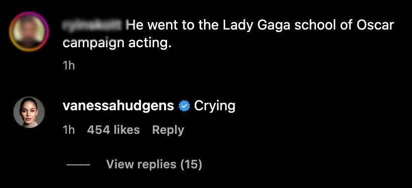 Vanessa Hudgens Weighs In on Ex-Boyfriend Austin Butler's Lasting Commitment to His 'Elvis' Voice instagram