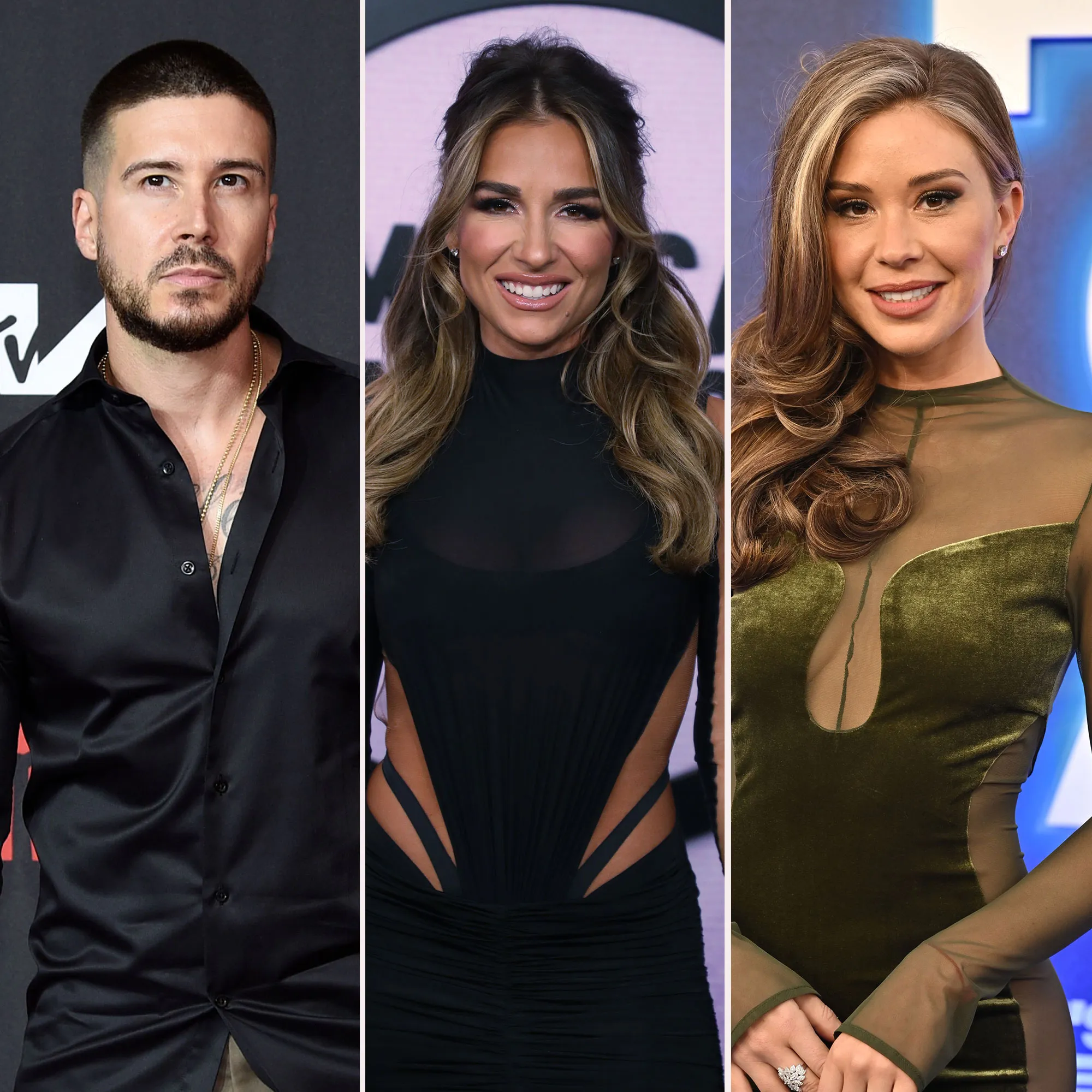 Vinny Addresses Claims Jessie James Decker Confirmed He's 'Dating' Gabby green dress