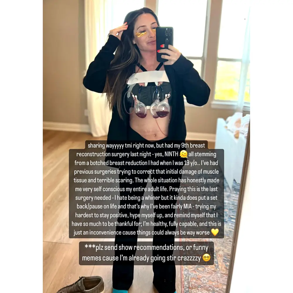 Bristol Palin Reveals 9th Breast Reconstruction Surgery After &lsquo;Botched&rsquo; Reduction at 19: &lsquo;Praying This Is the Last&rsquo;