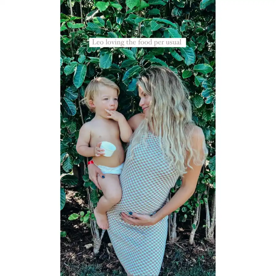 Future Big Bro! Pregnant Witney Carson Snuggles Son Leo on Beach Vacation