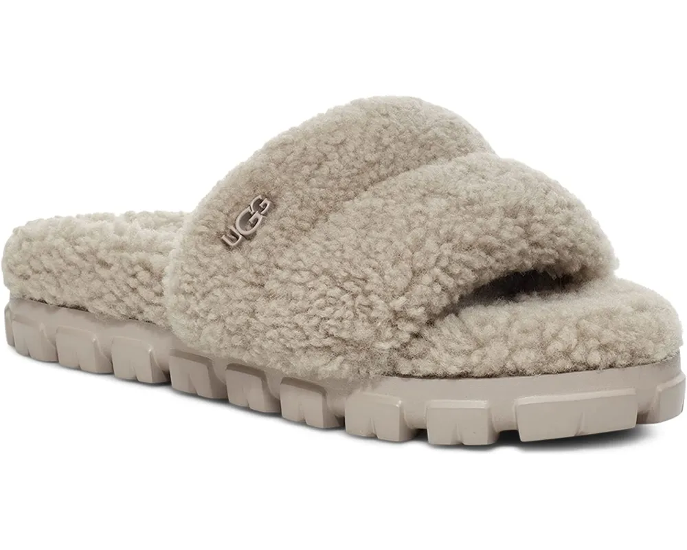 shearling Ugg slides