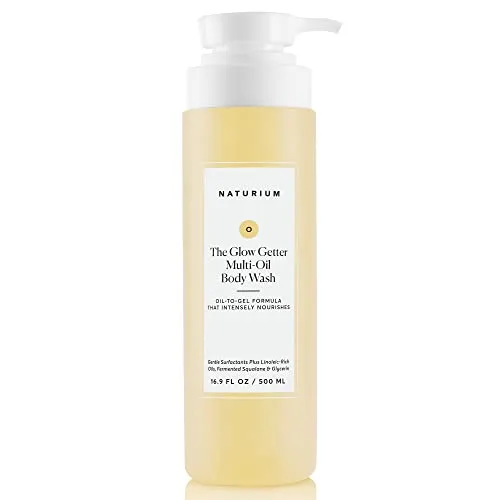 Naturium The Glow Getter Multi-Oil Hydrating Body Wash, Gentle Cleanser, 16.9 oz
