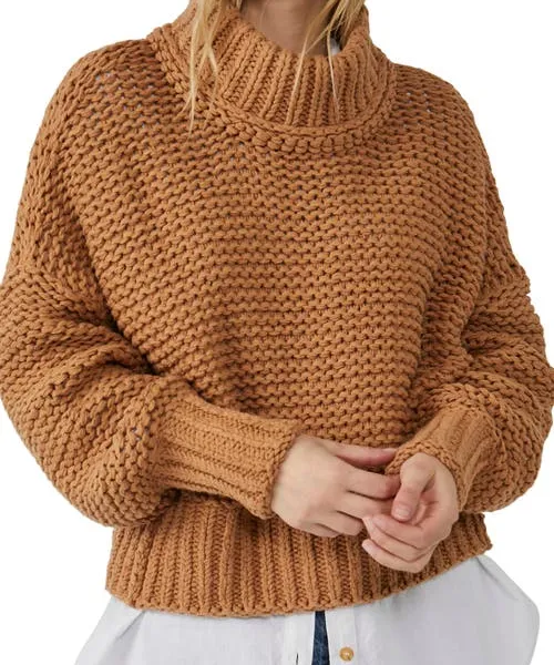 Free People My Only Sunshine Sweater in Camel at Nordstrom, Size X-Large