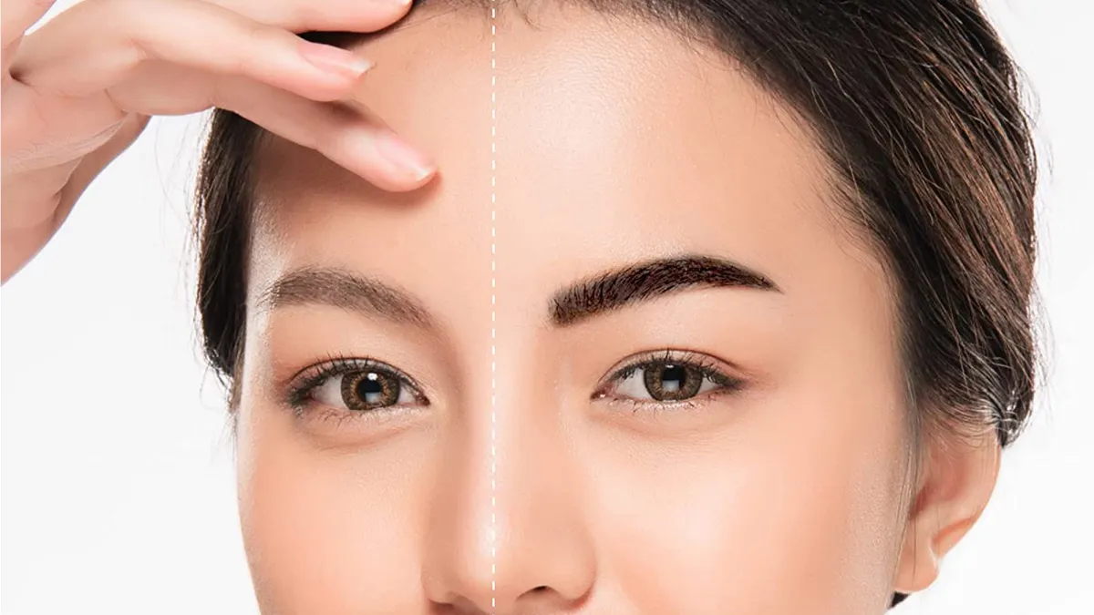 ANGIEHAIE Eyebrow Stamp Stencil Kit