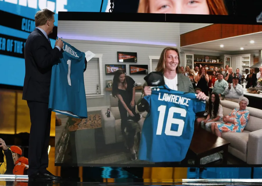 April 2021 Jaguars Quarterback Trevor Lawrence and Wife Marissa Mowry Relationship Timeline