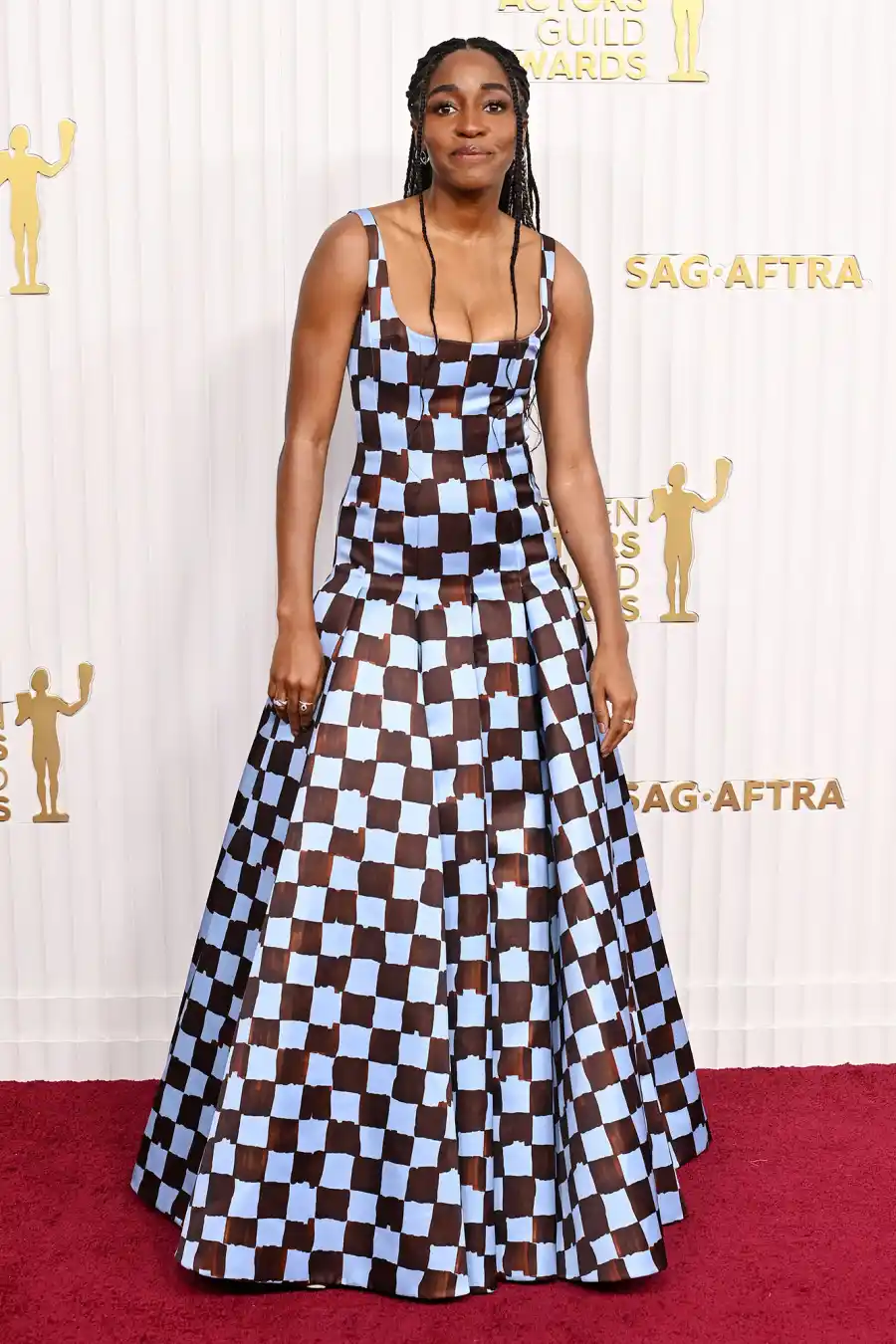 Ayo Edebiri Red Carpet Sag Awards 2023