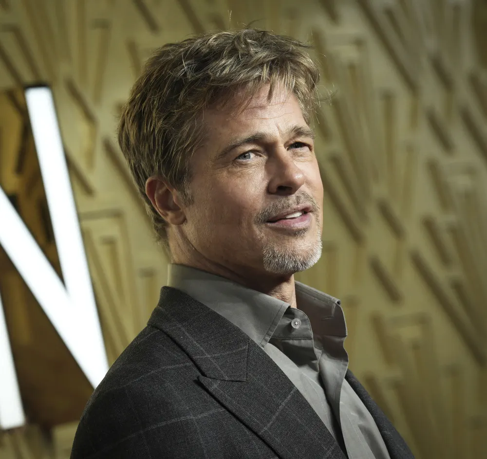Brad Pitt Sees &lsquo;Long-Term Potential&rsquo; in His Romance With Ines de Ramon After Angelina Jolie Split: 'He Really Enjoys Being With Her' grey shirt