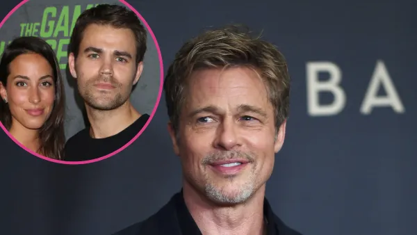 Brad Pitt ‘Has Been Really Supportive’ of Girlfriend Ines de Ramon During Her Divorce From Paul Wesley black blazer