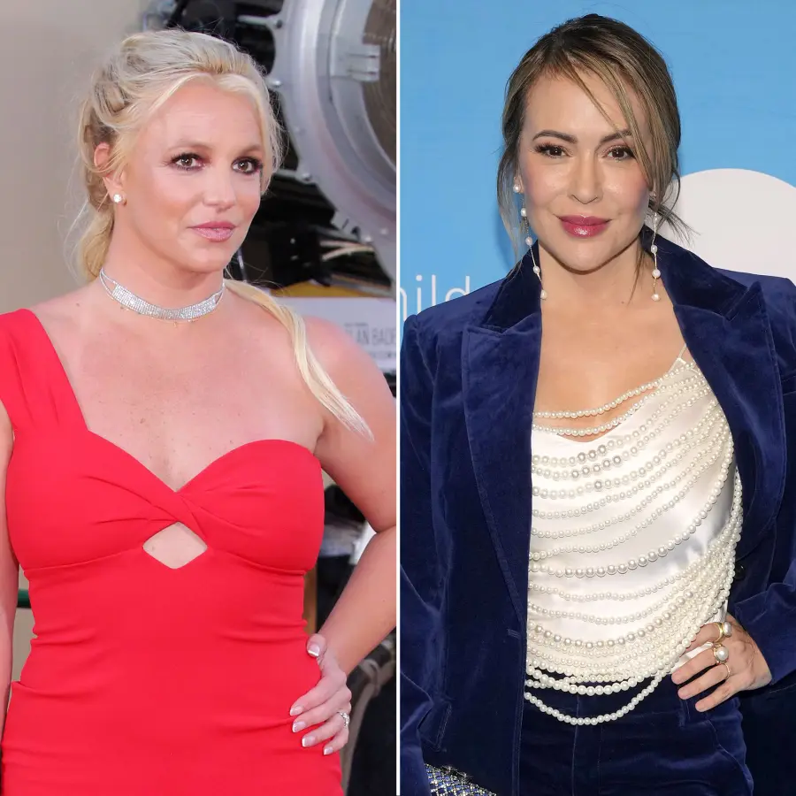 Britney Spears and Alyssa Milano Unexpected Celebrity Feuds