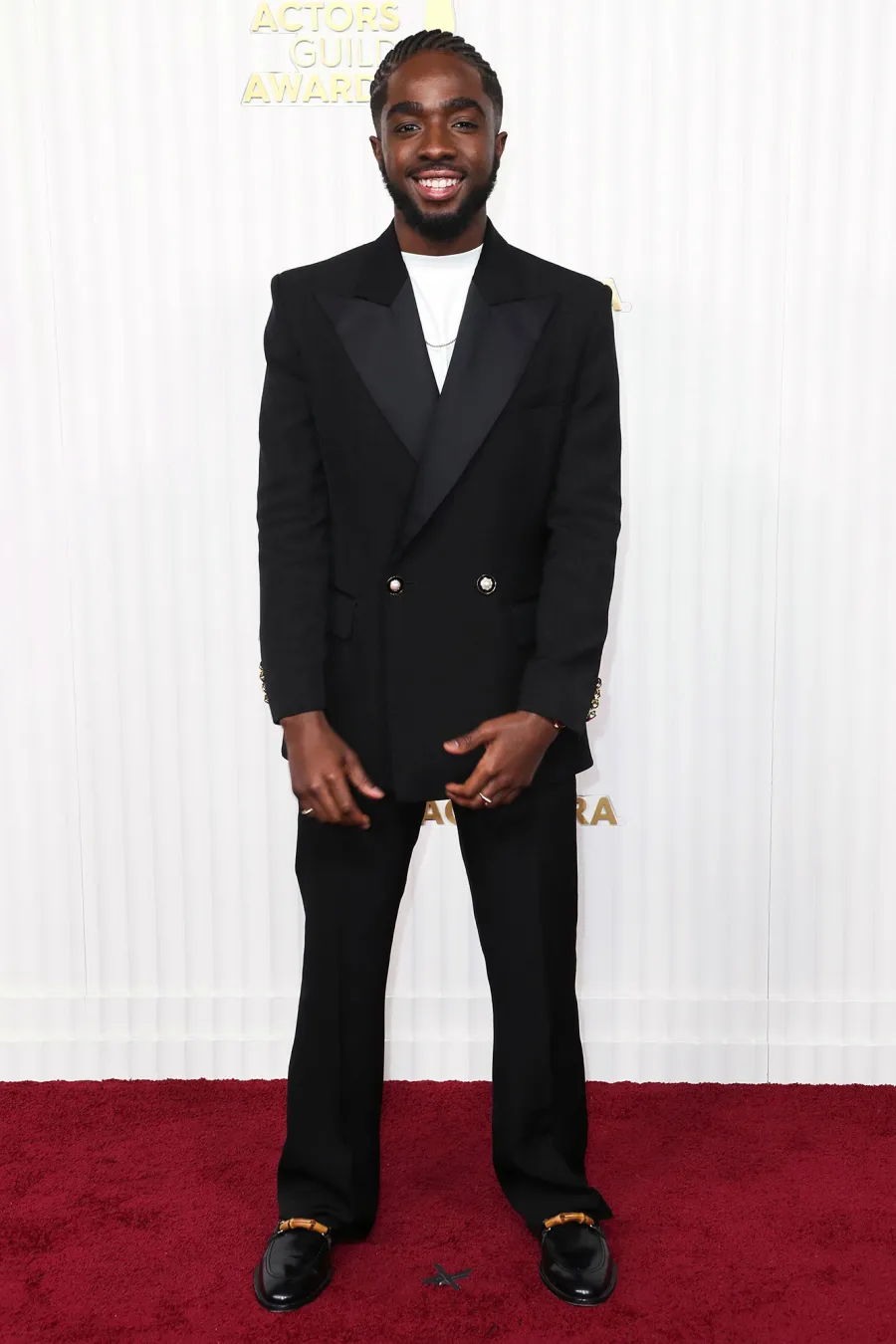 Caleb McLaughlin Red Carpet Sag Awards 2023