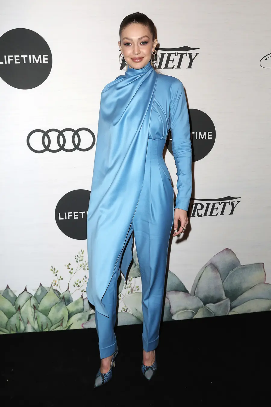 Gigi Hadid monochrome