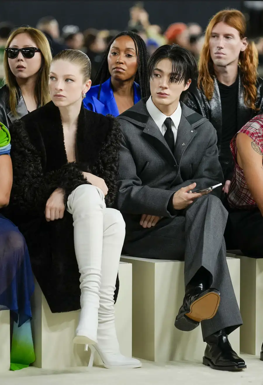 Celebs at Milan Fashion Week Hunter Shaffer