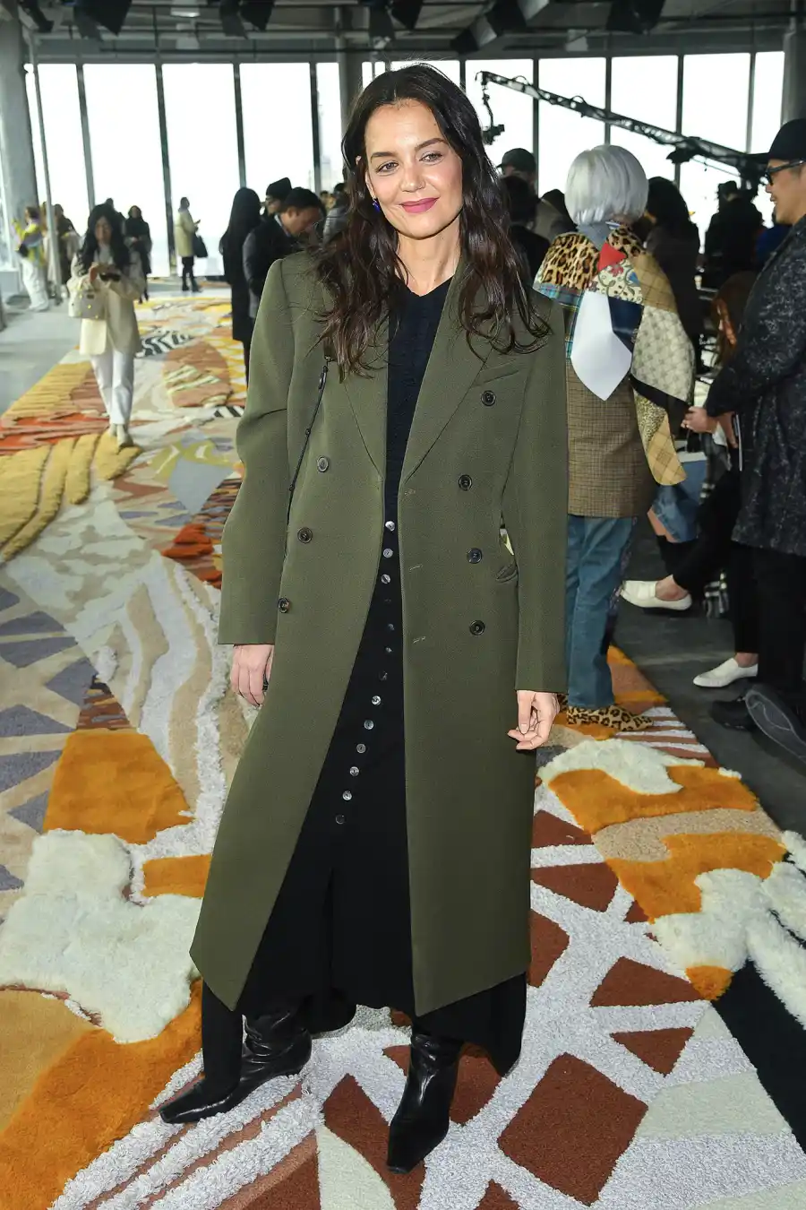 Celebs at NYFW 2023 - 846 Katie Holmes Ulla Johnson show, Front Row, Fall Winter 2023, New York Fashion Week, USA - 12 Feb 2023
