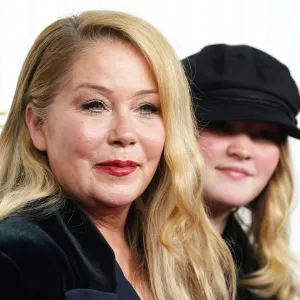Christina Applegate Attends 2023 SAG Awards With Daughter Sadie After Hinting at Acting Retirement Amid Multiple Sclerosis Battle red lipstick