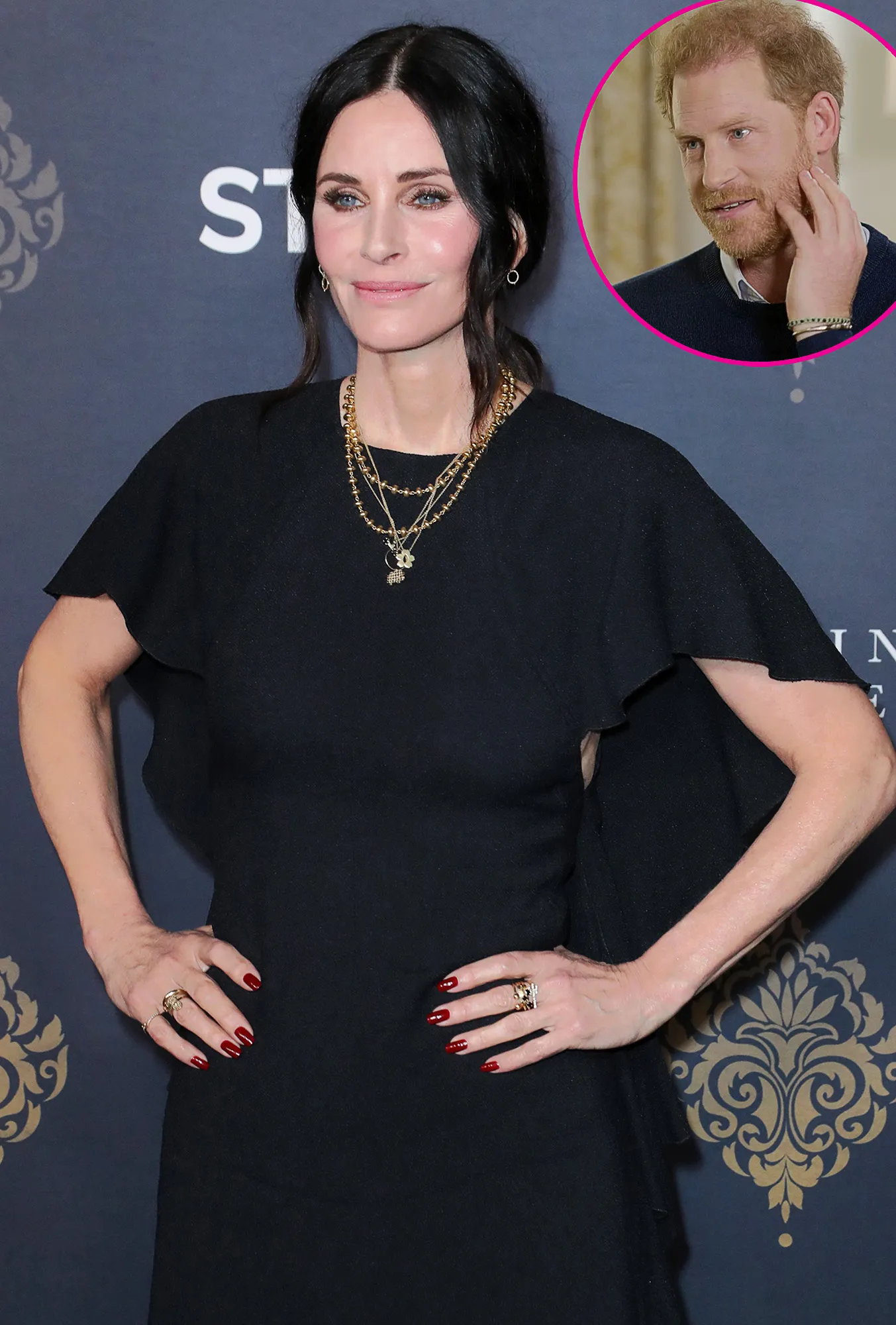 Courteney Cox Reacts to Prince Harry Revealing He Had 'Chocolate Mushrooms' at Her House - 990