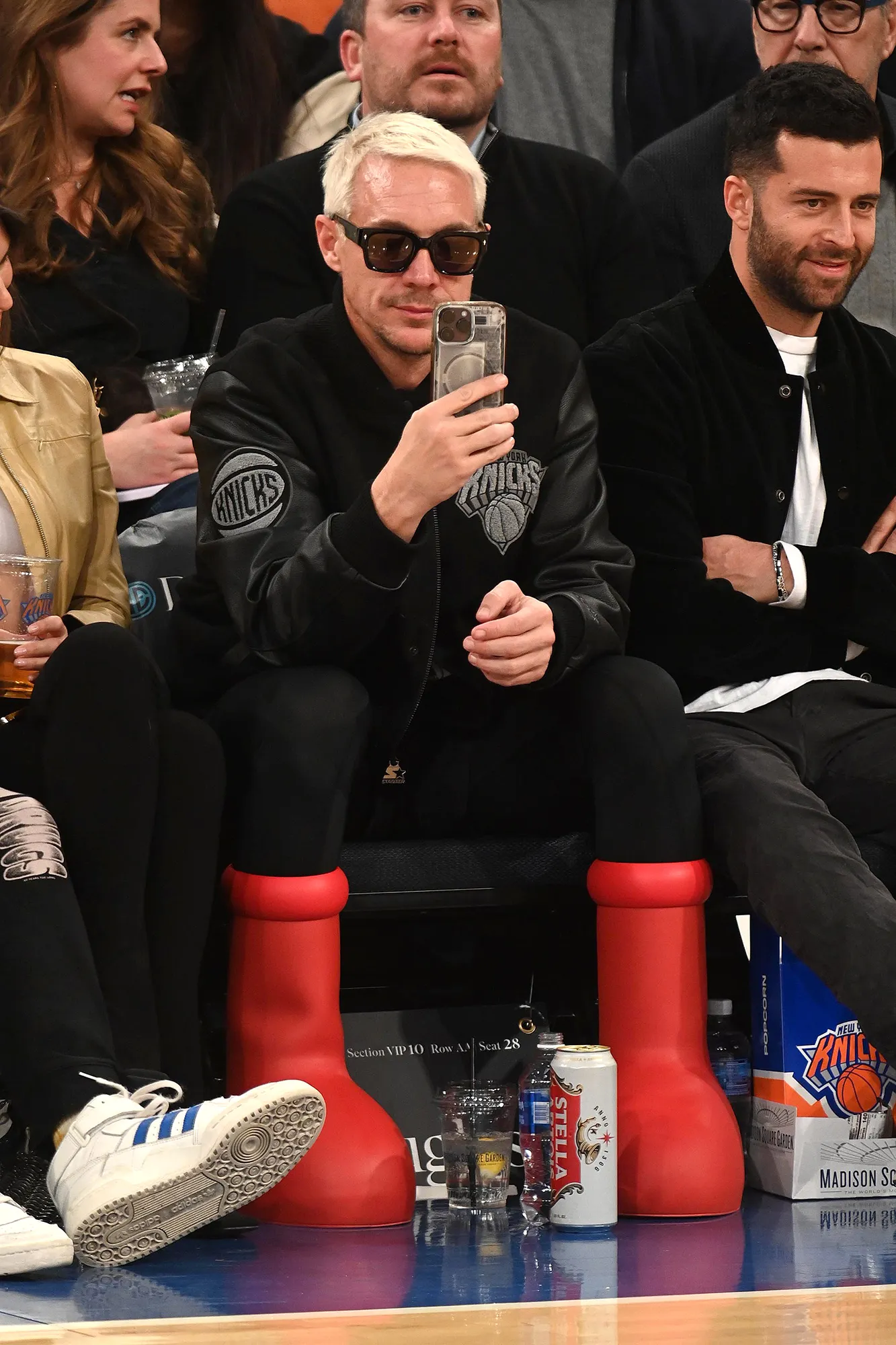 Diplo Wears Viral Red Boots