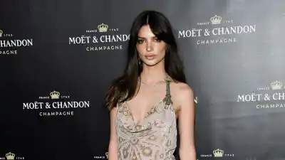Emily Ratajkowski’s Hairstylist Reveals She Carries Clip-In Bangs to ‘Transform’ the Model’s Hair