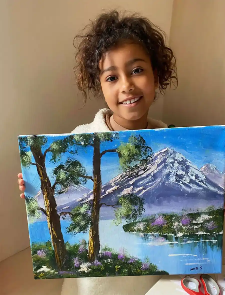 Every Time North West Has Shown Off Her Talented Art Skills bob ross