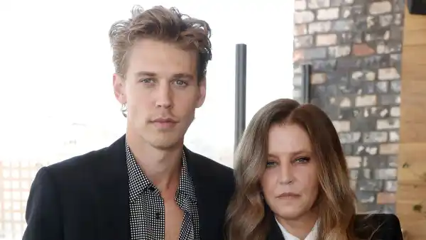 : Everything Austin Butler Has Said About His ‘Close’ Connection to Lisa Marie Presley herringbone shirt