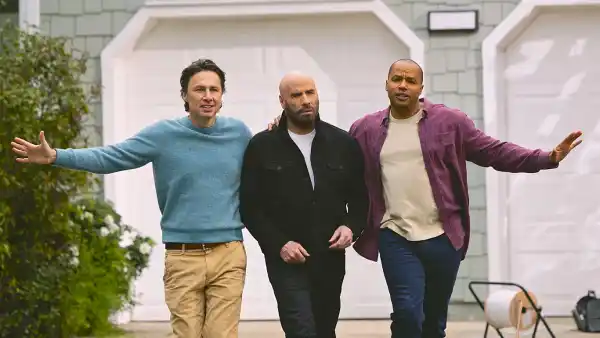 Feature John Travolta Recreates Grease Song With Zach Braff and Donald Faison for Super Bowl Commercial