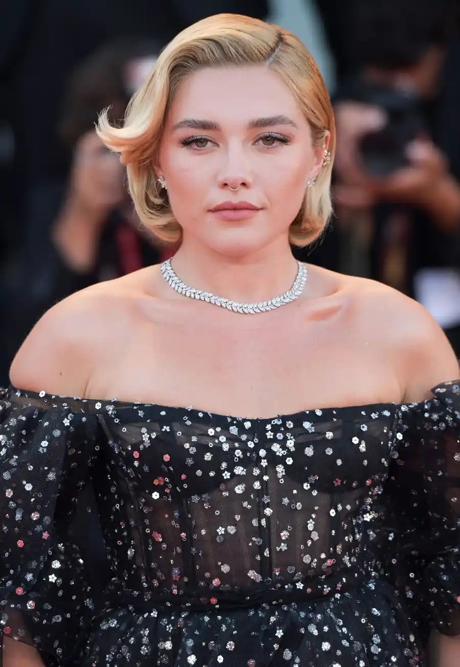 Florence Pugh’s Best Body Positivity Quotes Through the Years sequin dress