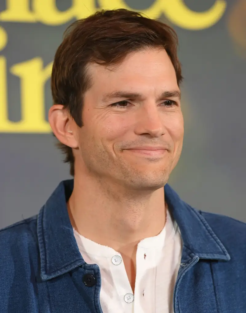 Getting Punk'd? Ashton Kutcher Puts Splash of Orange Juice in Coffee — Not Creamer: 'Gives It a Brightness' denim jacket