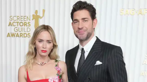 Hottest Couples at the 2023 SAG Awards: Emily Blunt and John Krasinski and More red dress