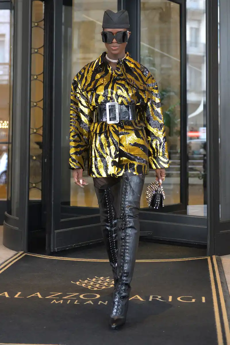 Jodie Turner Smith Milan Fashion Week