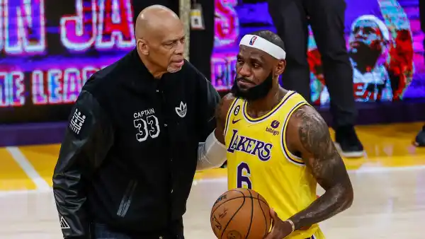 Kareem Abdul-Jabbar Admits to a Strained Relationship with LeBron James -603 LeBron James becomes NBA all-time leading scorer in Los Angeles, USA - 7 Feb 2023