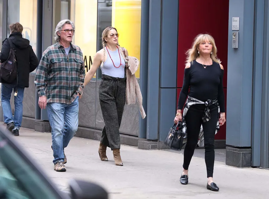 Family Time! Kate Hudson Shops With BF Danny Fujikawa, Goldie and Kurt