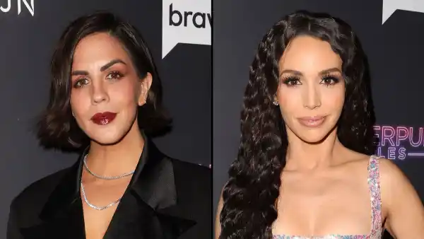 Katie Maloney Releases Text Messages to Slam Scheana Shay's Claims About Raquel Leviss, Tom Schwartz sequin crop top